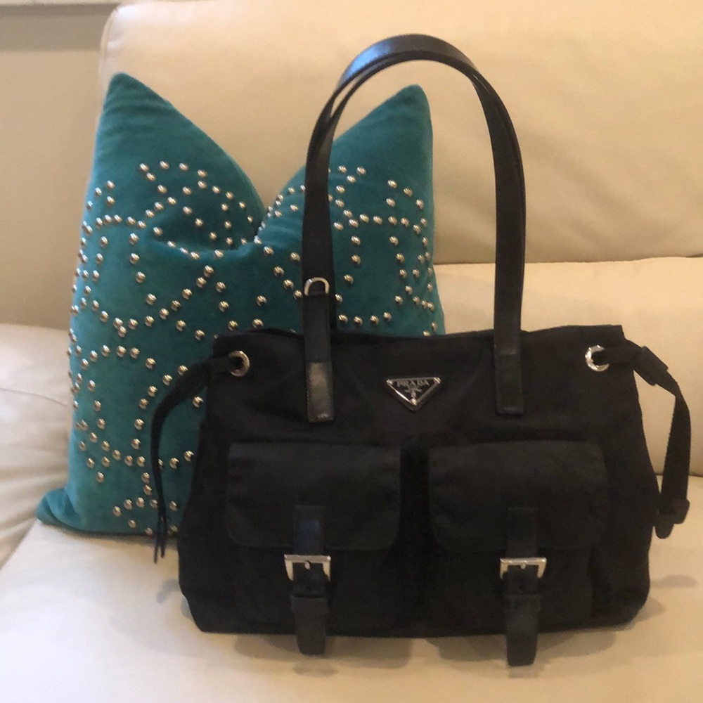 Chic Prada nylon shoulder bag